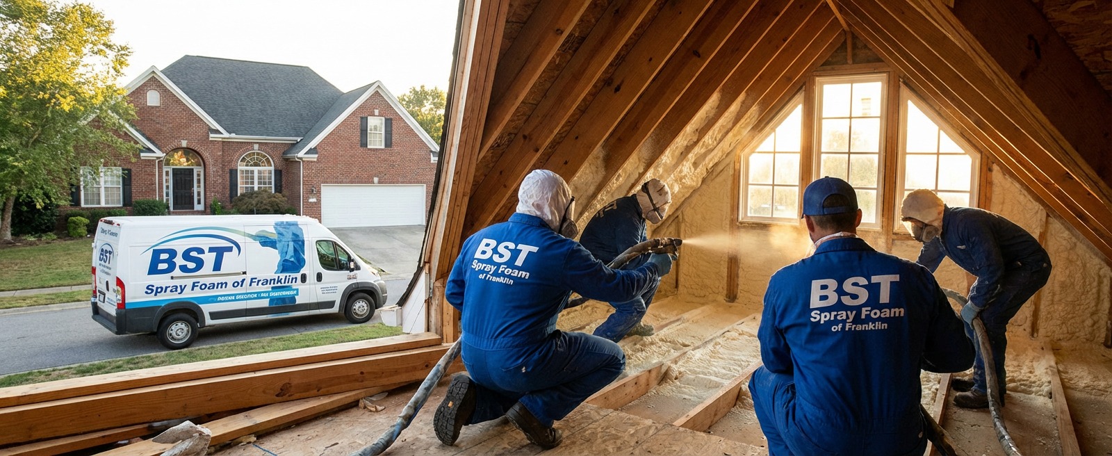 BST Spray Foam team serving Brentwood, Tennessee